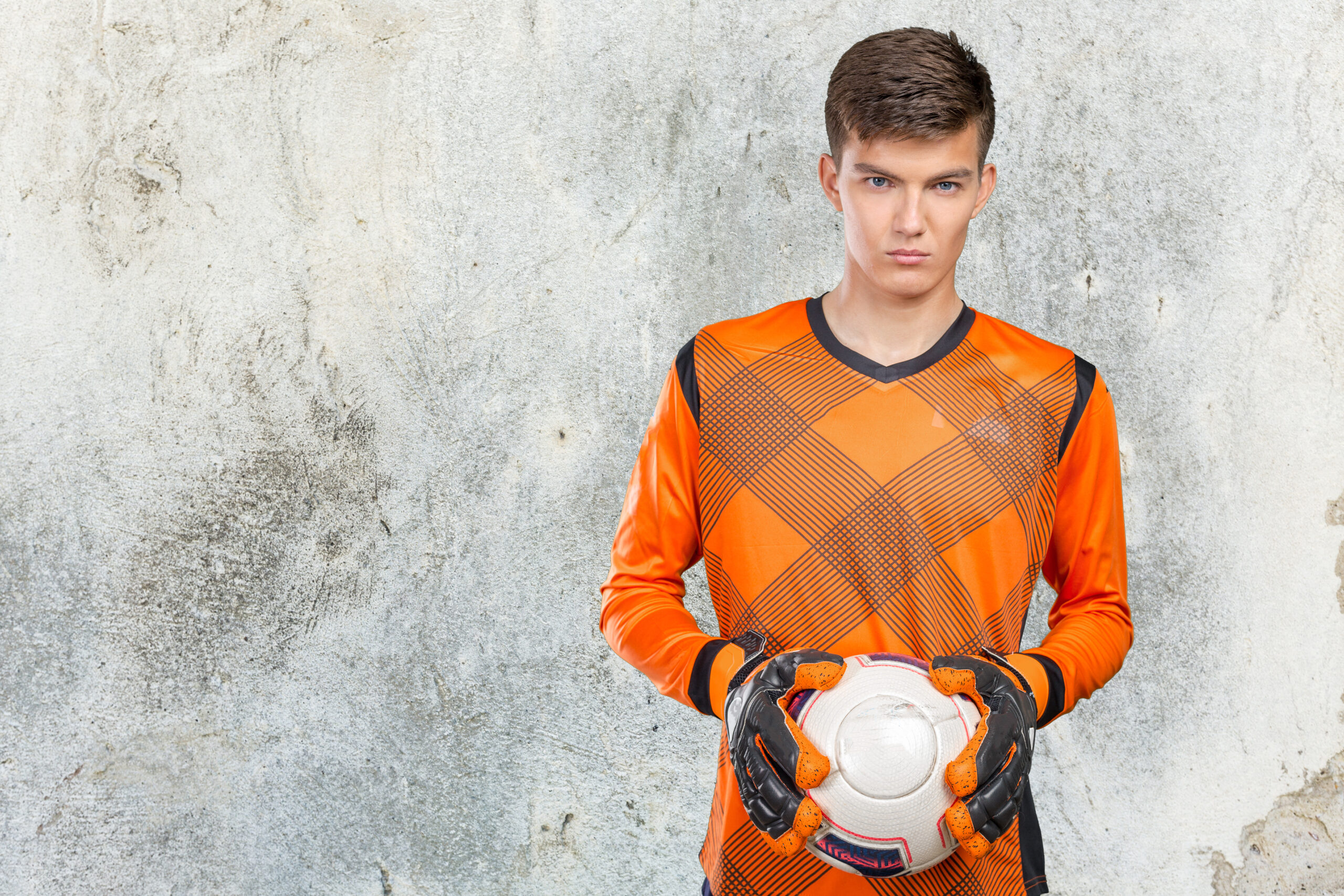 Portrait of professional soccer player